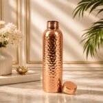Premium Hammered Copper Water Bottle